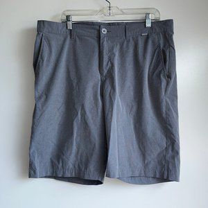 TRAVIS MATHEW Gray Flat Front Performance Golf Chino Shorts Size 36